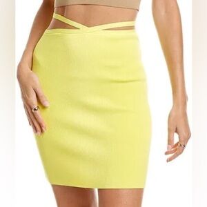SOLID & STRIPED Vibrant Yellow Mini Skirt